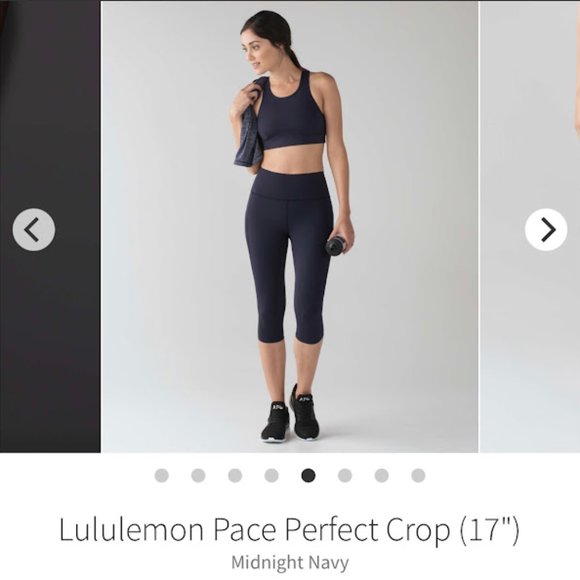 Lululemon Pace Perfect Crop 17" - Picture 1 of 5